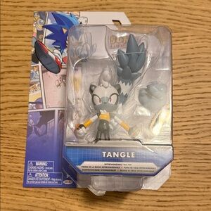 Sonic the Hedgehog Tangle Action Figure - Gray and Black